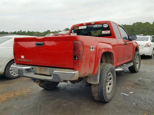 1GCDT196358226063 - 2005 CHEVROLET COLORADO RED photo 4