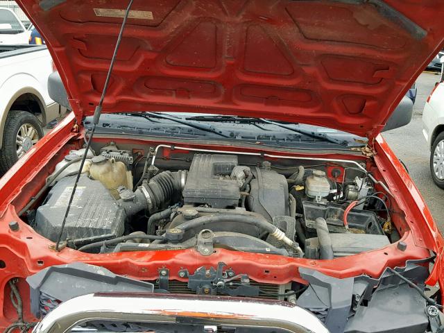 1GCDT196358226063 - 2005 CHEVROLET COLORADO RED photo 7