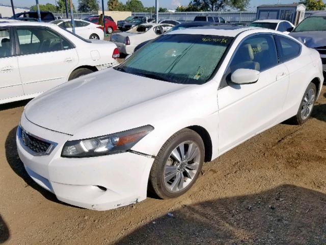 1HGCS12888A018222 - 2008 HONDA ACCORD EXL WHITE photo 2