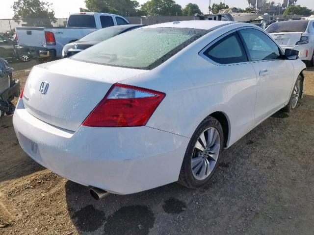 1HGCS12888A018222 - 2008 HONDA ACCORD EXL WHITE photo 4