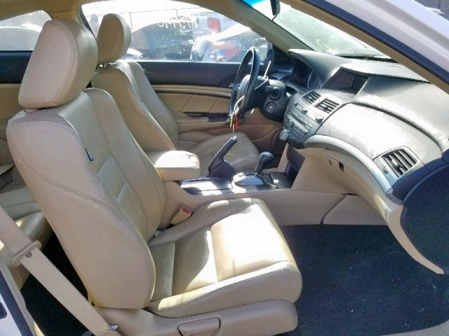 1HGCS12888A018222 - 2008 HONDA ACCORD EXL WHITE photo 5