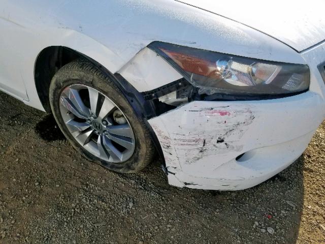 1HGCS12888A018222 - 2008 HONDA ACCORD EXL WHITE photo 9