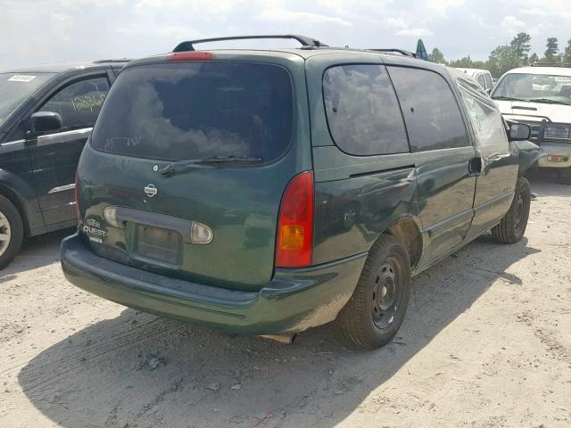 4N2XN11T3XD800449 - 1999 NISSAN QUEST SE GREEN photo 4