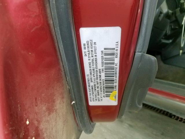 4S3BG6850V7601673 - 1997 SUBARU LEGACY OUT RED photo 10