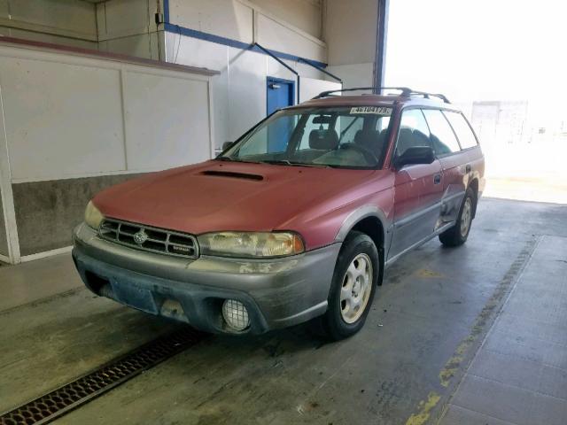 4S3BG6850V7601673 - 1997 SUBARU LEGACY OUT RED photo 2