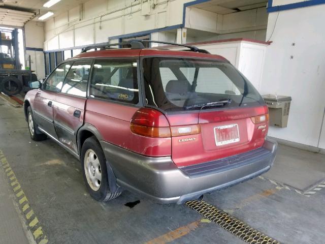 4S3BG6850V7601673 - 1997 SUBARU LEGACY OUT RED photo 3