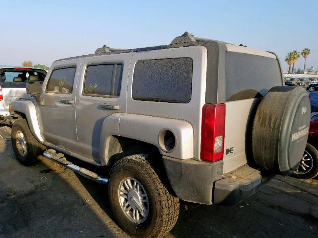 5GTDN136568319051 - 2006 HUMMER H3 GRAY photo 3