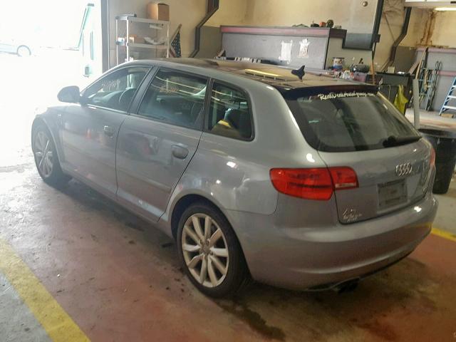 WAUKF78PX9A127988 - 2009 AUDI A3 2.0T QU SILVER photo 3