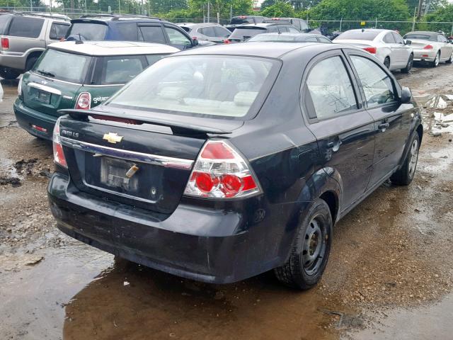 KL1TD56697B047074 - 2007 CHEVROLET AVEO BASE Қара фото 4