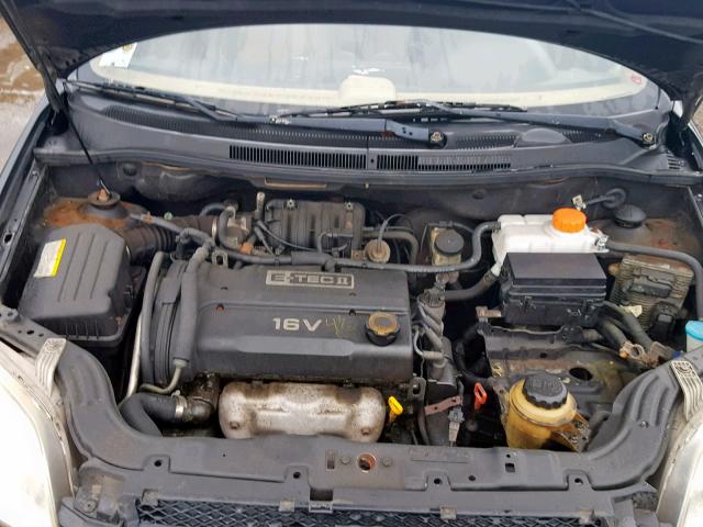 KL1TD56697B047074 - 2007 CHEVROLET AVEO BASE Қара фото 7