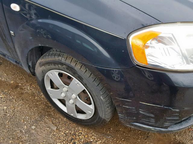 KL1TD56697B047074 - 2007 CHEVROLET AVEO BASE Қара фото 9