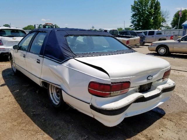 1G1BN53E4MW152048 - 1991 CHEVROLET CAPRICE CL WHITE photo 3