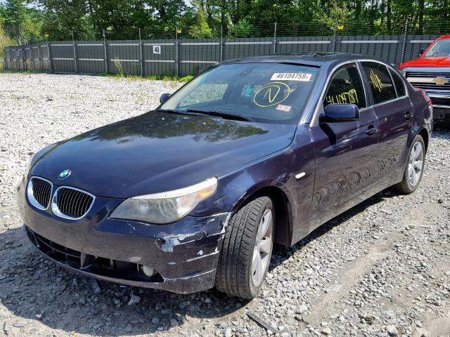 WBANF33567CW70204 - 2007 BMW 525 XI BLUE photo 2