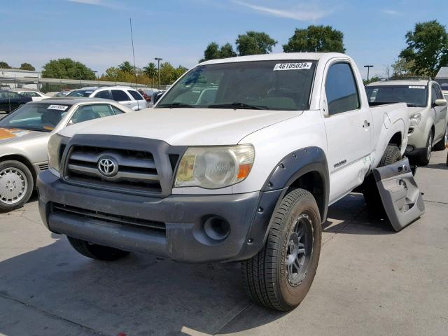 5TENX22N49Z653434 - 2009 TOYOTA TACOMA WHITE photo 2