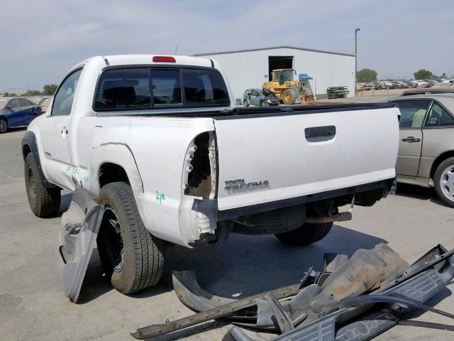 5TENX22N49Z653434 - 2009 TOYOTA TACOMA WHITE photo 3