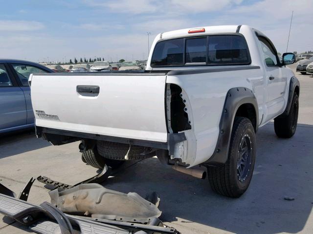 5TENX22N49Z653434 - 2009 TOYOTA TACOMA WHITE photo 4