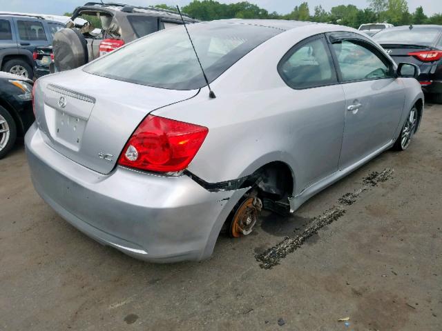 JTKDE167070174831 - 2007 TOYOTA SCION TC ვერცხლისფერი ფოტო 4
