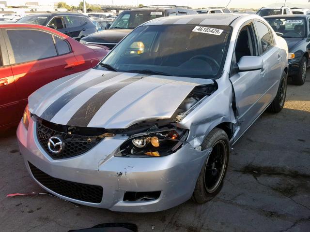 JM1BK32F781776296 - 2008 MAZDA 3 I SILVER photo 2