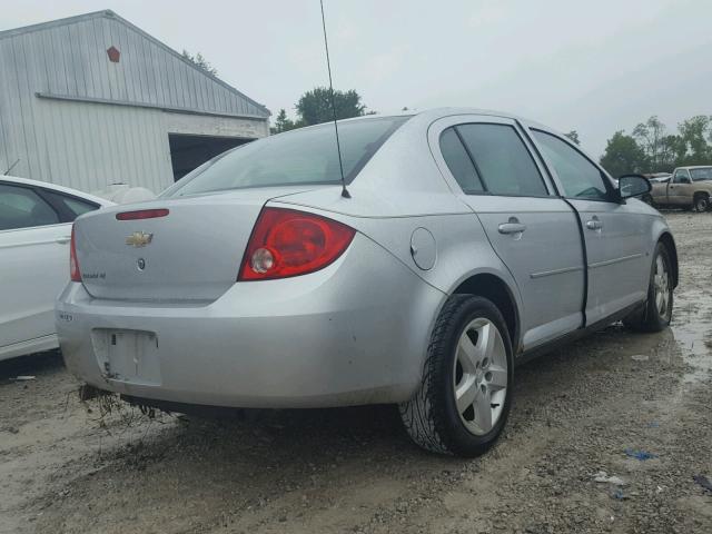 1G1AT58H297110726 - 2009 CHEVROLET COBALT LT SILVER photo 4