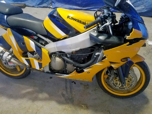 JKAZX4J181A030273 - 2001 KAWASAKI ZX600 J1 YELLOW photo 9