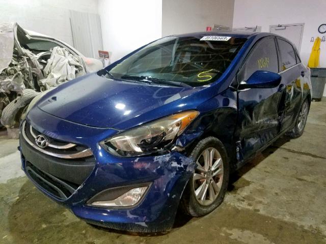 KMHD35LH4EU180800 - 2014 HYUNDAI ELANTRA GT BLUE photo 2