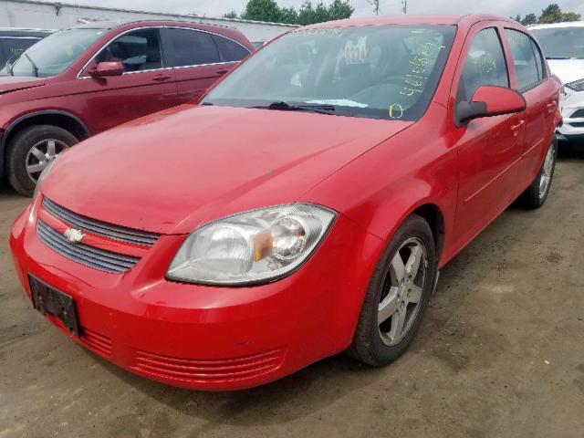 1G1AF5F5XA7201005 - 2010 CHEVROLET COBALT 2LT RED photo 2