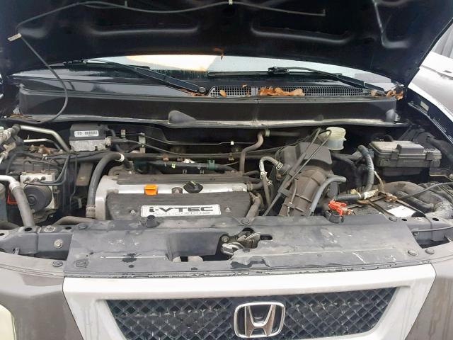 5J6YH28563L017194 - 2003 HONDA ELEMENT EX BLACK photo 7