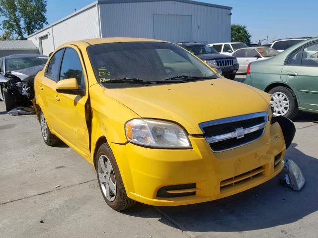 KL1TD5DE1AB128412 - 2010 CHEVROLET AVEO LS YELLOW photo 1