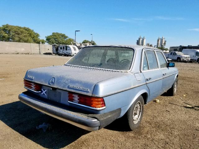 WDBAB33C9FA266933 - 1985 MERCEDES-BENZ 300 DT BLUE photo 4