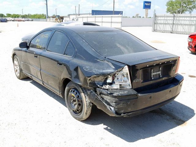 YV1RS592092734782 - 2009 VOLVO S60 2.5T BLACK photo 3