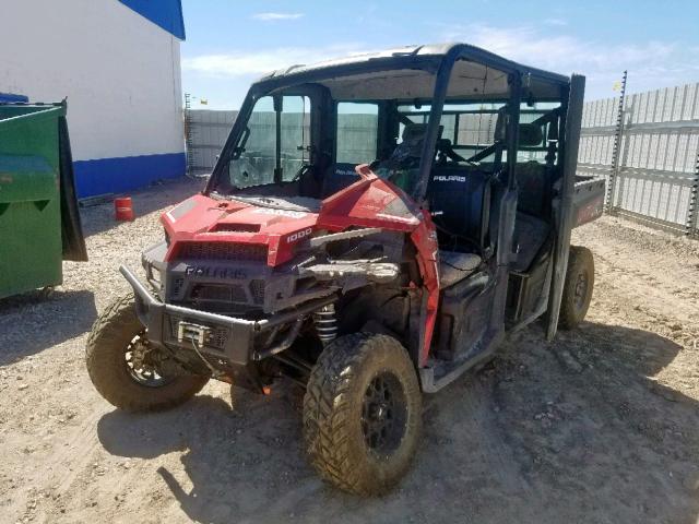 4XARVU991J8051857 - 2018 POLARIS RANGER CRE RED photo 2