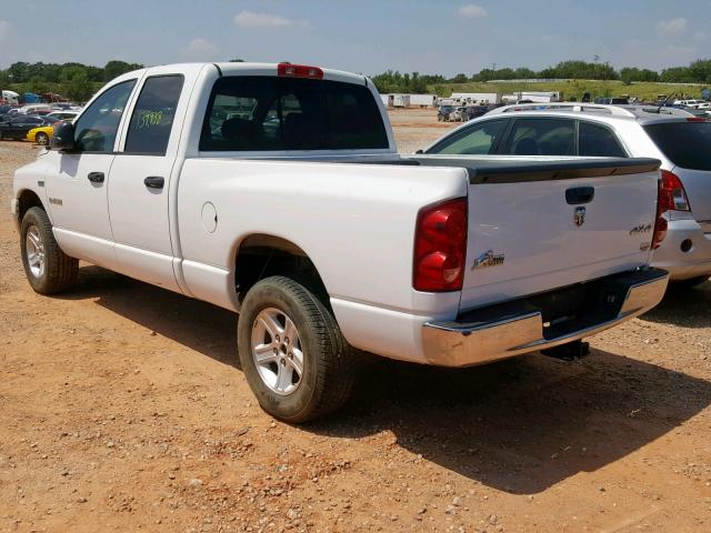 1D7HU18248J239744 - 2008 DODGE RAM 1500 S WHITE photo 3