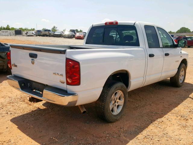 1D7HU18248J239744 - 2008 DODGE RAM 1500 S WHITE photo 4