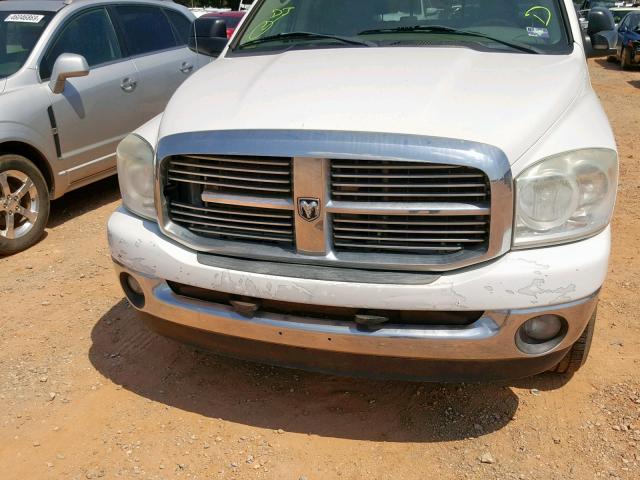 1D7HU18248J239744 - 2008 DODGE RAM 1500 S WHITE photo 9