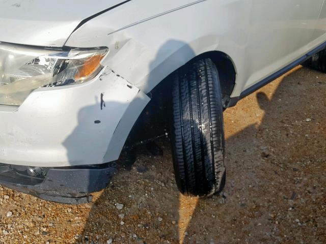 2FMDK48C47BA90341 - 2007 FORD EDGE SEL WHITE photo 9