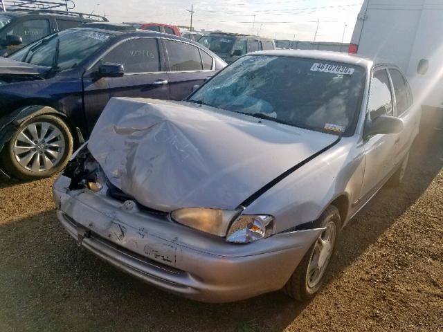 1Y1SK52821Z405529 - 2001 CHEVROLET GEO PRIZM 银色 照片 2