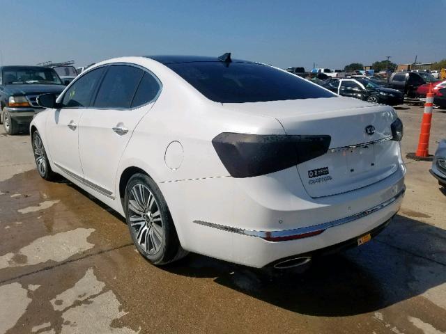 KNALN4D71G5216365 - 2016 KIA CADENZA LU WHITE photo 3