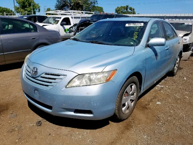 4T1BE46K88U749672 - 2008 TOYOTA CAMRY CE BLUE photo 2