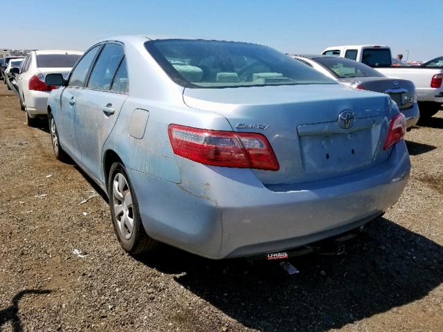 4T1BE46K88U749672 - 2008 TOYOTA CAMRY CE BLUE photo 3