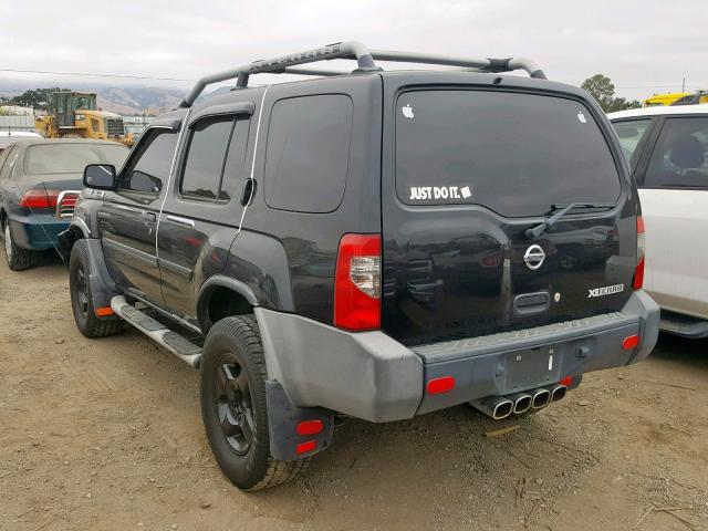 5N1ED28T33C686151 - 2003 NISSAN XTERRA XE BLACK photo 3