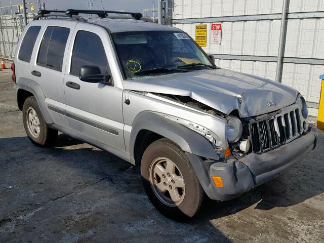 1J4GK48K06W234046 - 2006 JEEP LIBERTY SP SILVER photo 1