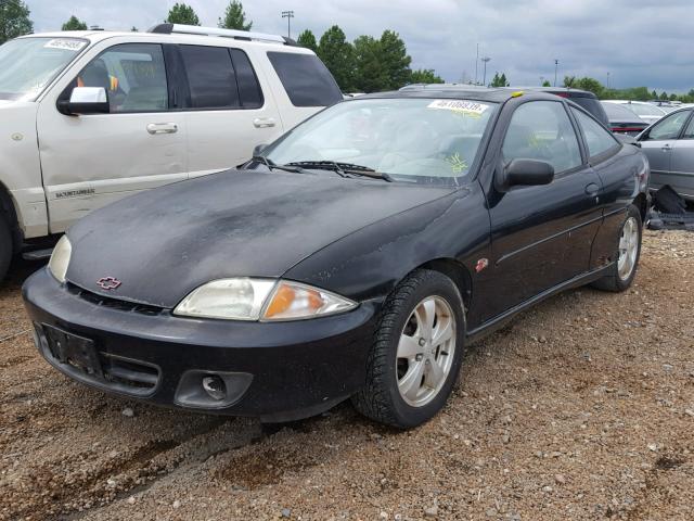 1G1JF12T017327225 - 2001 CHEVROLET CAVALIER Z BLACK photo 2