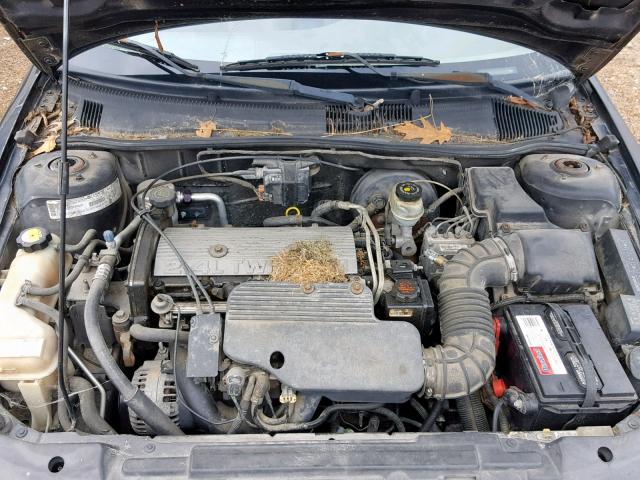 1G1JF12T017327225 - 2001 CHEVROLET CAVALIER Z BLACK photo 7