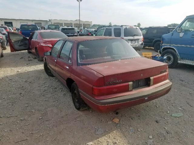 1G1LT5110JE281108 - 1988 CHEVROLET CORSICA MAROON photo 3