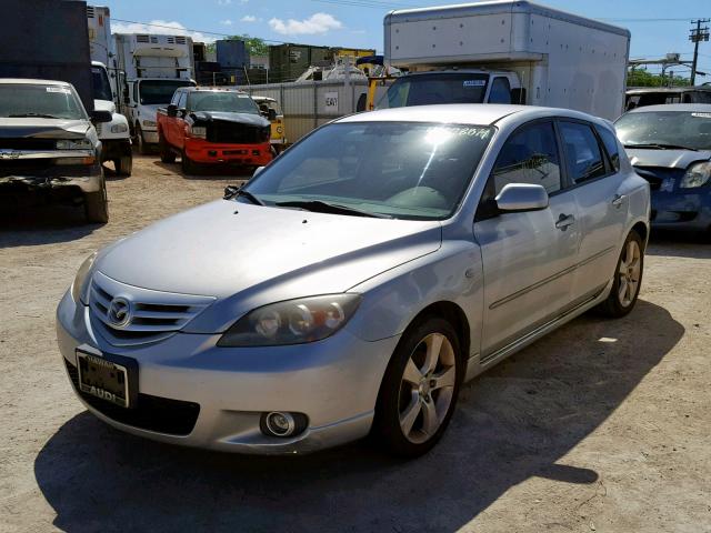 JM1BK143741104692 - 2004 MAZDA 3 HATCHBAC SILVER photo 2