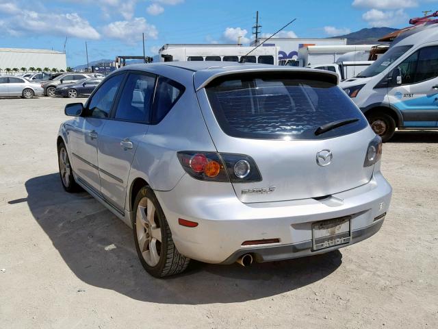 JM1BK143741104692 - 2004 MAZDA 3 HATCHBAC SILVER photo 3