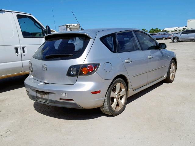 JM1BK143741104692 - 2004 MAZDA 3 HATCHBAC SILVER photo 4