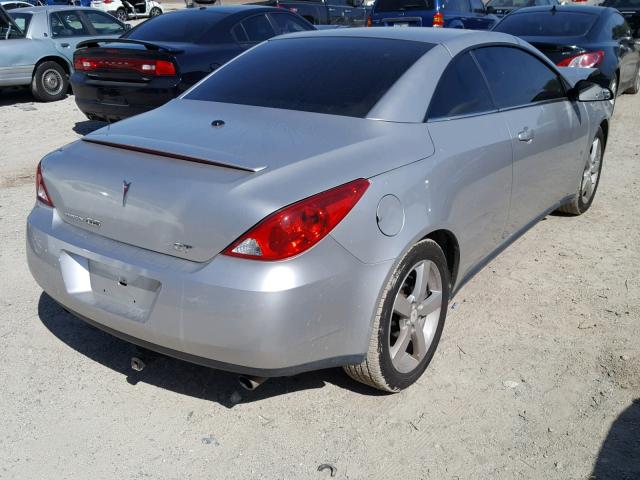 1G2ZH361174106899 - 2007 PONTIAC G6 GT SILVER photo 4