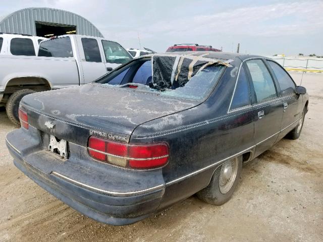 1G1BN53E7MW146812 - 1991 CHEVROLET CAPRICE CL BLACK photo 4