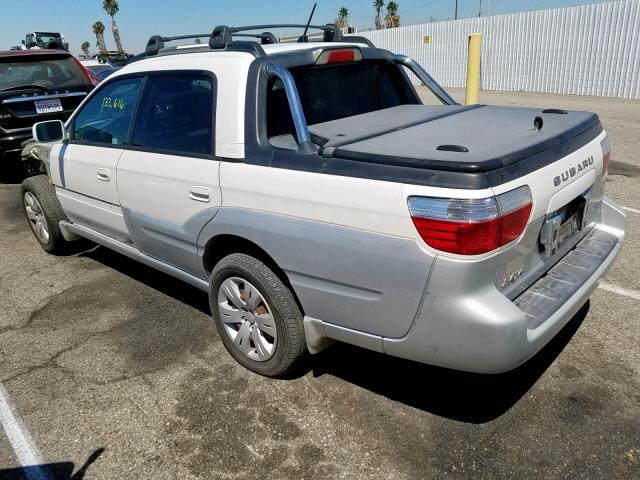 4S4BT63C755105505 - 2005 SUBARU BAJA TURBO WHITE photo 3